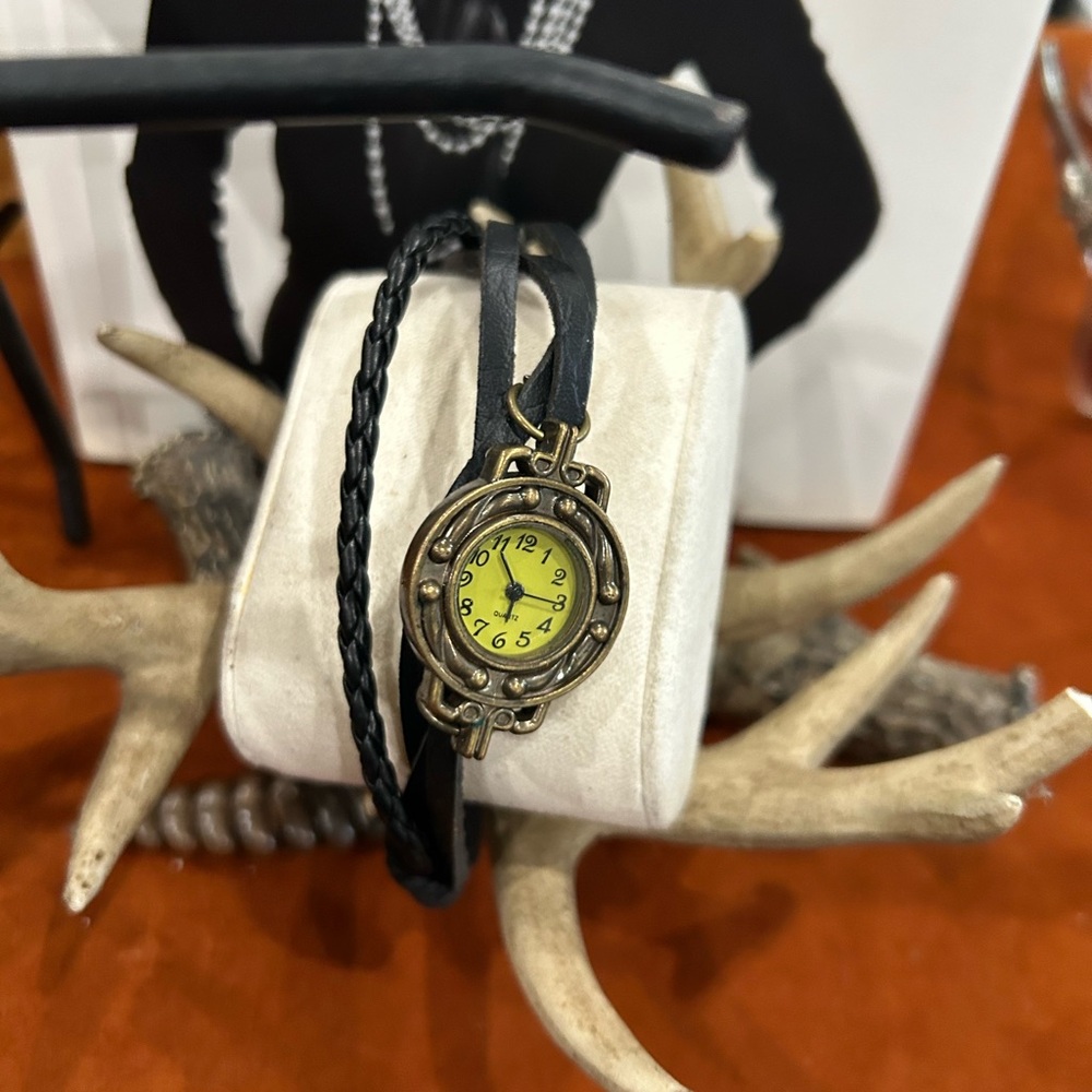 Brown Western Medley Watch or black similar style watch